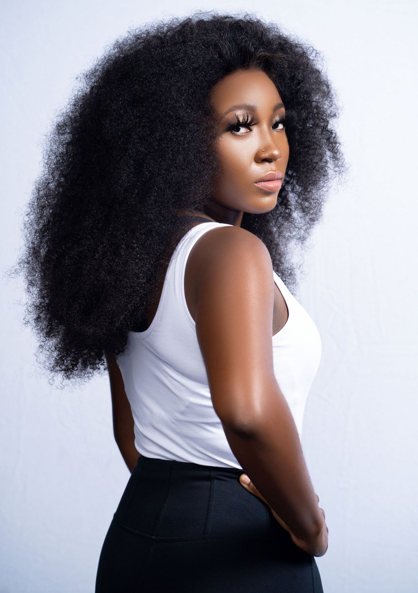 Invisible HD Lace Kinky Curly Frontal Unit