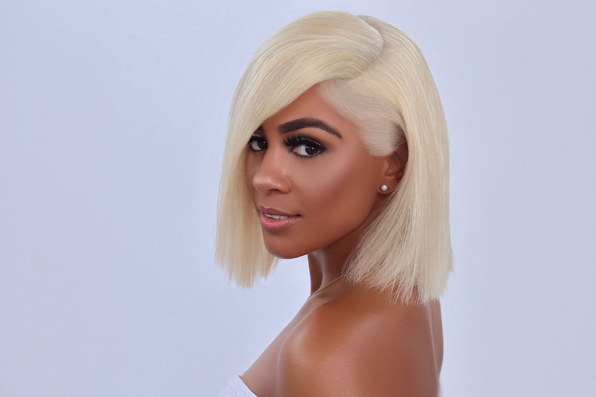 Invisible HD Blonde Lace Straight Frontal Unit